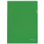 Папка-уголок жесткая, непрозрачная BRAUBERG, зеленая, 0,15 мм, 224881 - 1