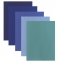 Цветной фетр для творчества, А4, ОСТРОВ СОКРОВИЩ, 5 листов, 5 цветов, толщина 2 мм, оттенки синего, 660641 - 1