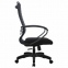 Кресло офисное МЕТТА "К-19" пластик, ткань-сетка, сиденье и спинка мягкие, черное - 2