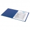 Папка с металлическим пружинным скоросшивателем BRAUBERG, картон/ПВХ, 35 мм, синяя, до 290 листов, 223187 - 7