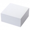 Блок для записей STAFF в подставке прозрачной, куб 9х9х5 см, белый, белизна 90-92%, 129193 - 2