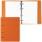 Тетрадь на кольцах А5 (180х220 мм), 120 листов, под кожу, клетка, BRAUBERG "Joy", оранжевый/светло-оранжевый, 129992 - 1
