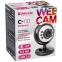 Веб-камера DEFENDER C-110, 0,3 Мп, микрофон, USB 2.0/1.1+3.5 мм jack, подсветка, регулируемое крепление, черная, 63110 - 9