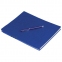 Тетрадь А5 (175x215 мм), BRAUBERG "NEBRASKA", 120 л., гибкая, под кожу, ручка, клетка, синий, 110953 - 5