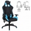 Кресло компьютерное BRABIX "GT Master GM-110", две подушки, экокожа, черное/голубое, 531928 - 2