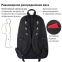 Рюкзак BRAUBERG FASHION CITY универсальный, потайной карман, "Moon", черный, 44х31х16 см, 270807 - 4