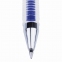 Ручка гелевая CROWN "Hi-Jell", СИНЯЯ, корпус прозрачный, узел 0,5 мм, линия письма 0,35 мм, HJR-500B - 2