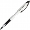 Ручка-роллер Uni-Ball "AIR Micro", СИНЯЯ, корпус белый, узел 0,5 мм, линия 0,24 мм, 15906, UBA-188-E WHITE - 1