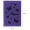 Обложка для паспорта STAFF, бархатный полиуретан, "Бабочки", фиолетовая, 237618 - 4