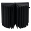 Скетчбук, черная бумага 140 г/м2 130х210 мм, 80 л., КОЖЗАМ, резинка, карман, BRAUBERG ART, черный, 113203 - 7