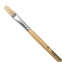 Кисть ПИФАГОР, ЩЕТИНА, плоская, № 8, деревянная лакированная ручка, пакет с подвесом, 200873 - 2