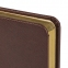 Ежедневник недатированный МАЛЫЙ ФОРМАТ А6 (100х150 мм) BRAUBERG "Iguana", кожзам, 160 л., темно-коричневый, 125105 - 4