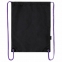 Мешок для обуви BRAUBERG плотный, карман на молнии, подкладка, 43х33 см, "Neon Purple", 271626 - 1