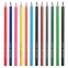 Карандаши цветные BRAUBERG KIDS, 12 цветов, трехгранный корпус, грифель мягкий 3 мм, 181943 - 1