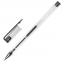 Ручка гелевая STAFF "Basic" GP-789, ЧЕРНАЯ, корпус прозрачный, хромированные детали, узел 0,5 мм, 142789 - 1