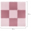 Коврик-пазл напольный 0,9х0,9 м, мягкий, розовый, 9 элементов 30х30 см, толщина 1 см, ЮНЛАНДИЯ, 664660 - 3