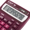 Калькулятор настольный STAFF STF-1808-WR, КОМПАКТНЫЙ (140х105 мм), 8 разрядов, двойное питание, БОРДОВЫЙ, 250467 - 6