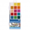 Краски акварельные ГАММА "Классическая", 24 цвета, медовая, c кистью, пластиковая коробка, европодвес, 1009203 - 1