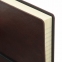 Блокнот МАЛЫЙ ФОРМАТ (100х150 мм) А6, BRAUBERG "Western", 128 л., гладкий кожзам, резинка, клетка, коричневый, 125241 - 2