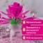 Свеча музыкальная для торта "Цветок", 14,5 см, вращающаяся, 14 лепестков, розовая, ЗОЛОТАЯ СКАЗКА, 591466 - 4