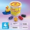 Пластилин на растительной основе (тесто для лепки) ПИФАГОР, 4 цвета, 240 г, пластиковый стакан, 104543 - 1