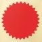 Этикетка самоклеящаяся для опечатывания документов ЗВЕЗДОЧКА красная, 52 мм, 500 шт, BRAUBERG 111742 - 2