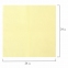 Салфетки бумажные 100 шт., 24х24 см, LAIMA/ЛАЙМА, жёлтые (пастельный цвет), 100% целлюлоза, 126908 - 4