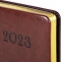 Ежедневник датированный 2023 А5 138x213 мм BRAUBERG "Cayman", под кожу, коричневый, 114013 - 4