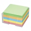 Блок для записей BRAUBERG в подставке прозрачной, куб 9х9х5 см, цветной, 122226 - 1
