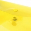 Папка-конверт с кнопкой BRAUBERG, А4, до 100 листов, прозрачная, желтая, 0,15 мм, 228670 - 3