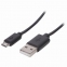 Кабель USB 2.0-micro USB, 1 м, SONNEN, медь, для передачи данных и зарядки, черный, 513115 - 1