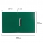 Папка на 2 кольцах STAFF, 21 мм, зеленая, до 170 листов, 0,5 мм, 225719 - 7