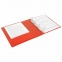 Папка на 4 кольцах с передним прозрачным карманом BRAUBERG, картон/ПВХ, 65 мм, красная, до 400 листов, 223531 - 7