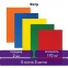 Цветной фетр для творчества А4 ЮНЛАНДИЯ 5 ЯРКИХ ЦВЕТОВ, толщина 2 мм, с европодвесом, 662049 - 6