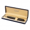 Ручка подарочная шариковая GALANT "ABRIS", корпус черный, золотистые детали, узел 0,7 мм, синяя, 143500 - 6