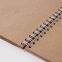 Скетчбук, крафт-бумага 80 г/м2, 145х205 мм, 50 л., гребень, жёсткая подложка, BRAUBERG ART DEBUT, 110986 - 6