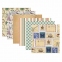 Цветная WASHI-бумага для декора "ВИНТАЖ", 15х15 см, 12 листов, 6 дизайнов, рисовая бумага, ОСТРОВ СОКРОВИЩ, 661721 - 1
