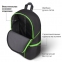 Рюкзак STAFF TRIP универсальный, 2 кармана, черный с салатовыми деталями, 40x27x15,5 см, 270788 - 3