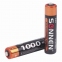 Батарейки аккумуляторные КОМПЛЕКТ 2 шт., SONNEN, AAA (HR03), Ni-Mh, 1000 mAh, в блистере, 454237 - 1