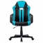 Кресло компьютерное BRABIX "Stripe GM-202", экокожа, черное/голубое, 532509 - 4