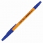 Ручка шариковая STAFF "C-51", СИНЯЯ, корпус оранжевый, узел 1 мм, линия письма 0,5 мм, 143332 - 1