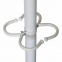 Вешалка-стойка "Квартет-З", 1,79 м, основание 40 см, 4 крючка + место для зонтов, металл, белая - 1