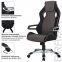 Кресло компьютерное BRABIX "Techno GM-002", ткань, черное/серое, вставки белые, 531815 - 8