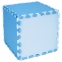 Коврик-пазл напольный 0,9х0,9 м, мягкий, синий, 9 элементов 30х30 см, толщина 1 см, ЮНЛАНДИЯ, 664662 - 6