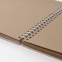 Скетчбук, крафт-бумага 80 г/м2, 205х290 мм, 50 л., гребень, жёсткая подложка, BRAUBERG ART DEBUT, 110982 - 5