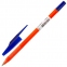 Ручка шариковая масляная STAFF "Basic OBP-679", СИНЯЯ, корпус оранжевый, узел 1 мм, линия письма 0,7 мм, 142679 - 1