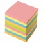 Блок для записей BRAUBERG проклеенный, куб 9х9х9 см, цветной, 129207 - 1