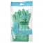 Перчатки латексные КЩС, прочные, хлопковое напыление, размер 7 S, малый, зеленые, HQ Profiline, 73580 - 1