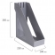 Лоток вертикальный для бумаг BRAUBERG "Basic", 265х100х285 мм, серый, 237010 - 5