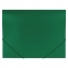 Папка на резинках BRAUBERG "Office", зеленая, до 300 листов, 500 мкм, 227710 - 1